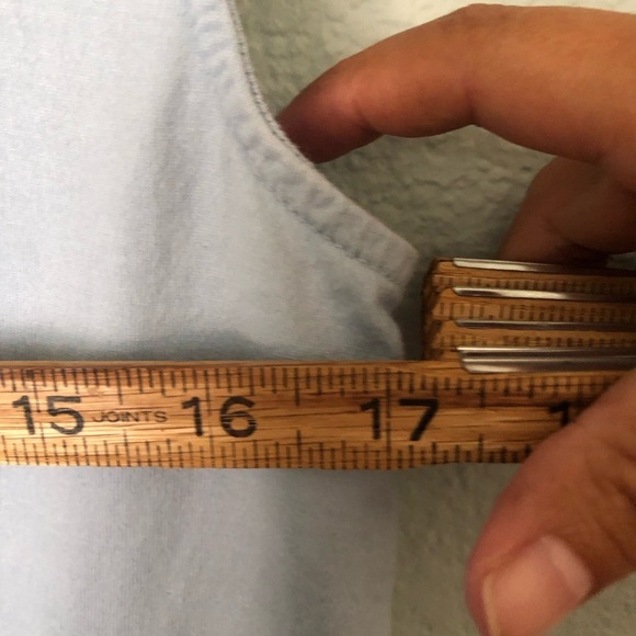 Vtg Lacoste  Blue Sleeveless Top Made in France European size 42 - Picture 3 of 6